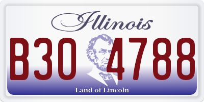 IL license plate B304788