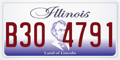IL license plate B304791