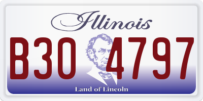 IL license plate B304797