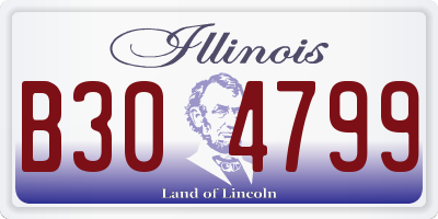 IL license plate B304799