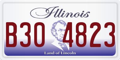 IL license plate B304823