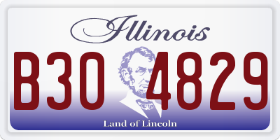 IL license plate B304829