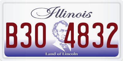 IL license plate B304832