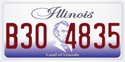 IL license plate B304835