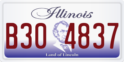 IL license plate B304837