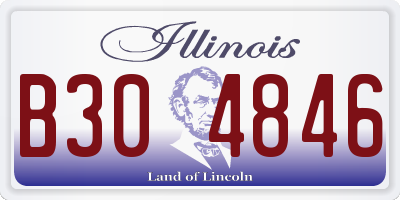 IL license plate B304846