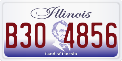 IL license plate B304856