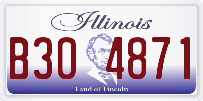 IL license plate B304871