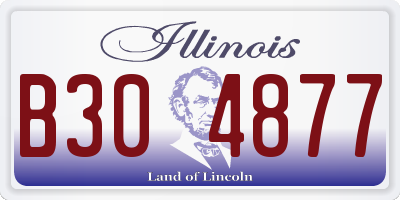 IL license plate B304877