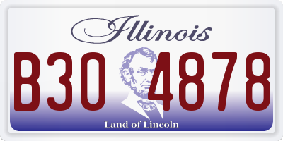 IL license plate B304878
