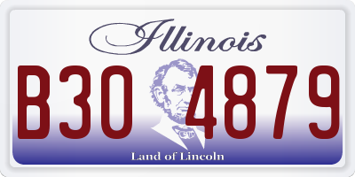 IL license plate B304879