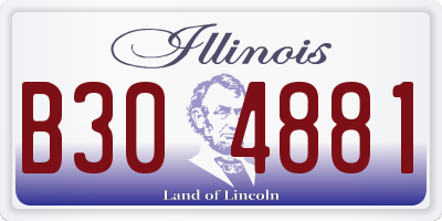 IL license plate B304881