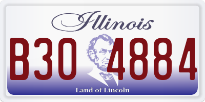 IL license plate B304884