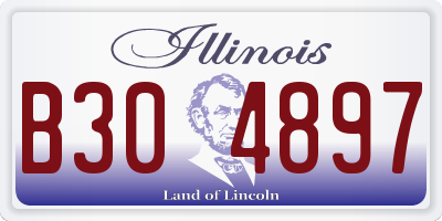 IL license plate B304897