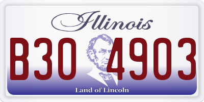 IL license plate B304903