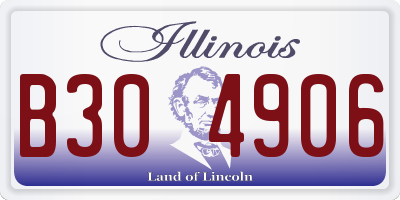 IL license plate B304906