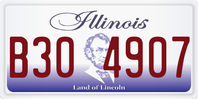 IL license plate B304907