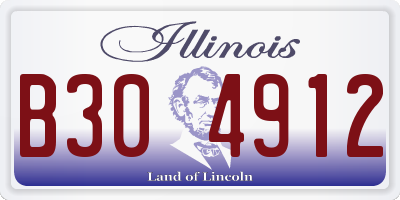 IL license plate B304912