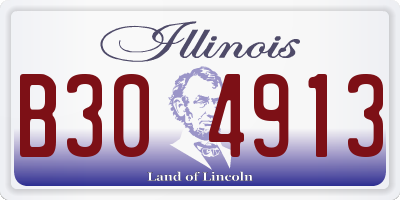 IL license plate B304913
