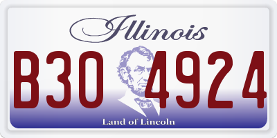 IL license plate B304924