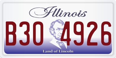IL license plate B304926