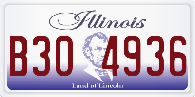 IL license plate B304936
