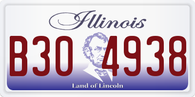 IL license plate B304938
