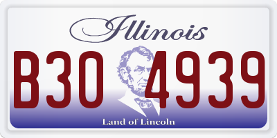 IL license plate B304939