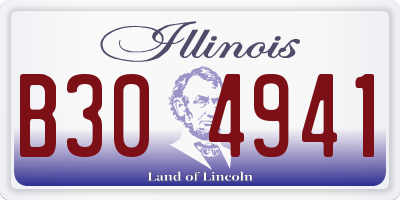 IL license plate B304941