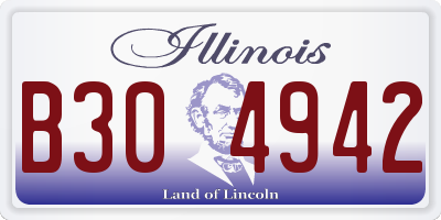 IL license plate B304942