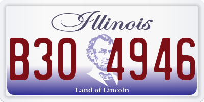 IL license plate B304946