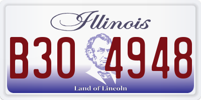 IL license plate B304948