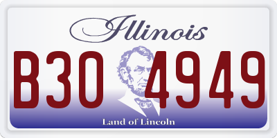 IL license plate B304949