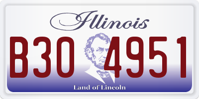 IL license plate B304951