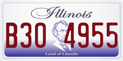 IL license plate B304955