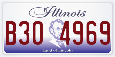 IL license plate B304969