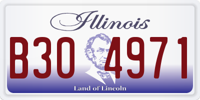 IL license plate B304971