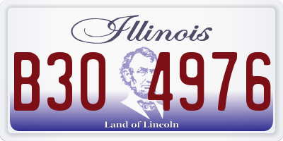 IL license plate B304976