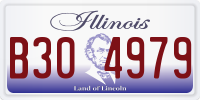 IL license plate B304979