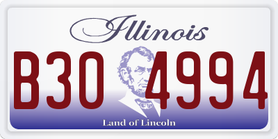 IL license plate B304994