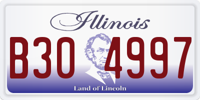 IL license plate B304997