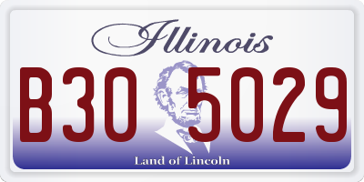 IL license plate B305029