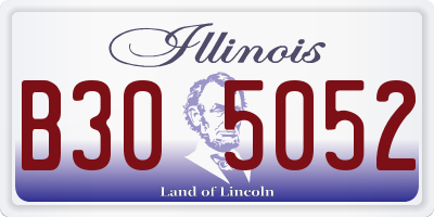 IL license plate B305052