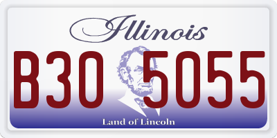 IL license plate B305055