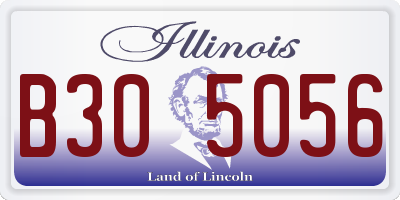 IL license plate B305056