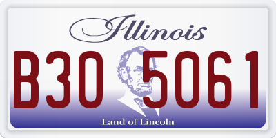 IL license plate B305061