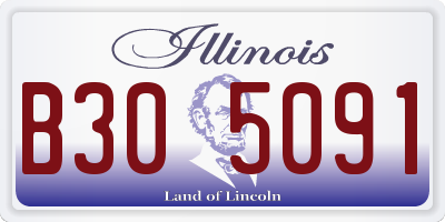 IL license plate B305091