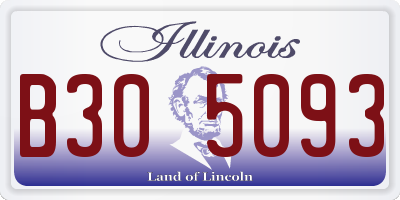 IL license plate B305093