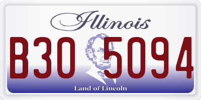 IL license plate B305094