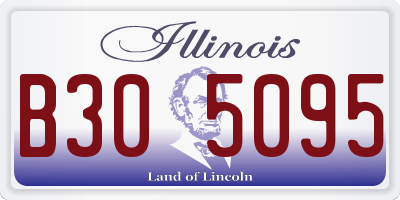 IL license plate B305095